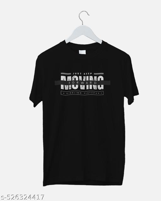 Classy Black Cotton T-Shirt