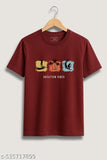 Men's Maroon Vacation Vibes Graphic Cotton T-Shirt