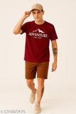 Maroon Adventure Printed T-Shirt